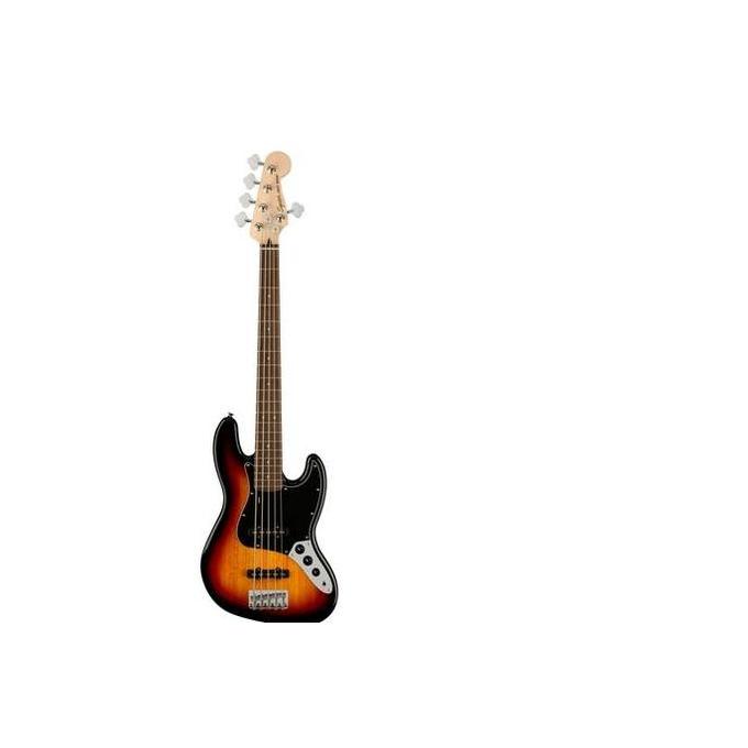 Squier Affinity Series Jazz Bass V 5-String Electric Bass Guitar, Laurel FB, 3-Color Sunburst , BMJ 