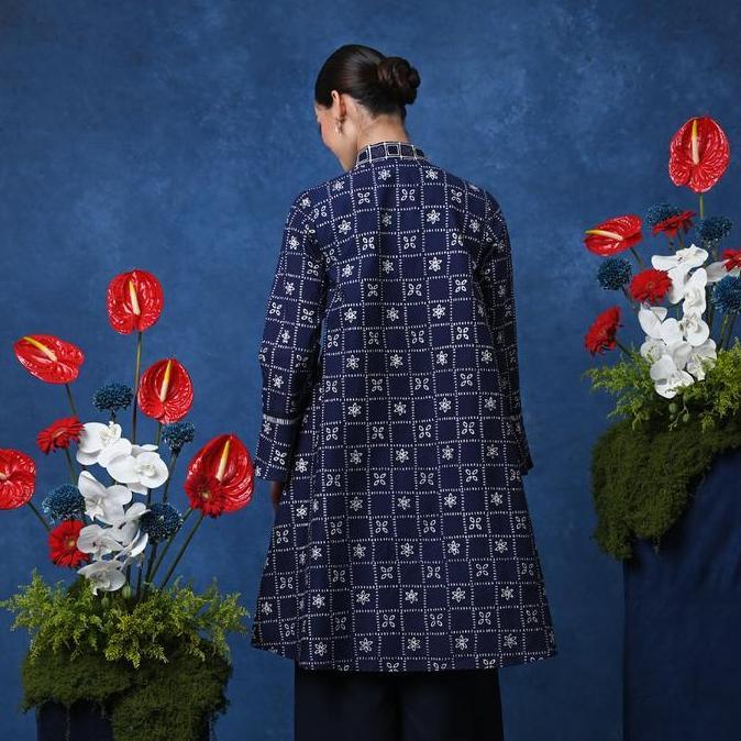 NONA RARA - Deera Dress Garut D0562, Baju kerja batik blouse wanita modern (TERBAIK) (TERBARU) (TERM