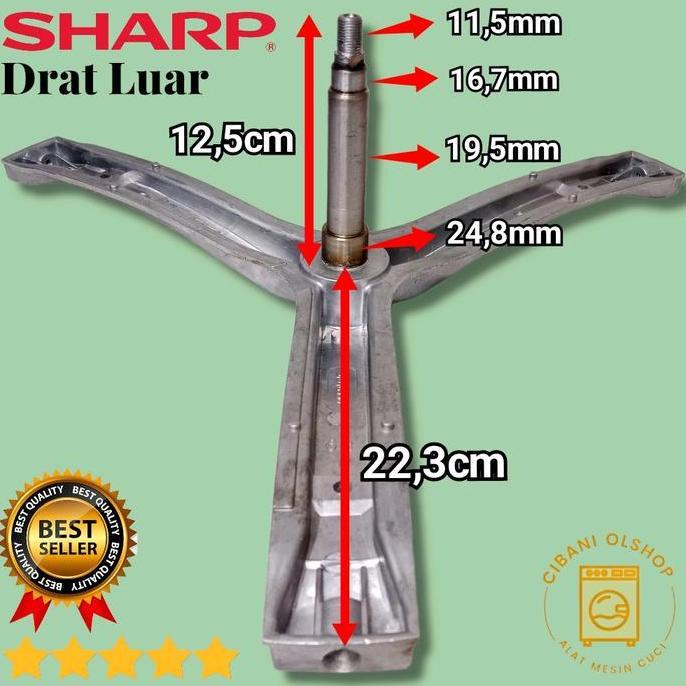 TERMURAH - Spider Segitiga Sharp ESFL1062B & ESFL862 1062B 862 Drat Luar