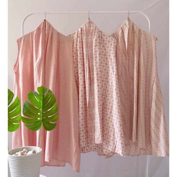 Outer Tanpa Lengan Atasan Batik Modern Wanita Outer Batik Cardigan Batik Batik Kondangan Batik Katun