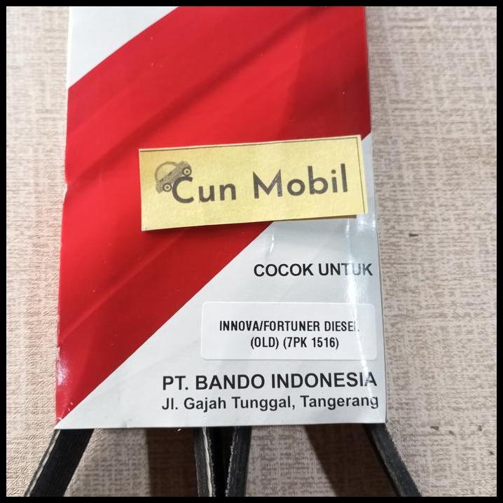 TERBARU RIBT BELT VAN BELT BANDO 7PK 1516 INNOVA DIESEL ALT P/S AC