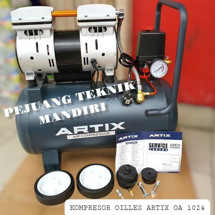 Murah Kompresor Angin Oilless Artix Oa 1024 / Compressor 1Hp Artix Oa1024
