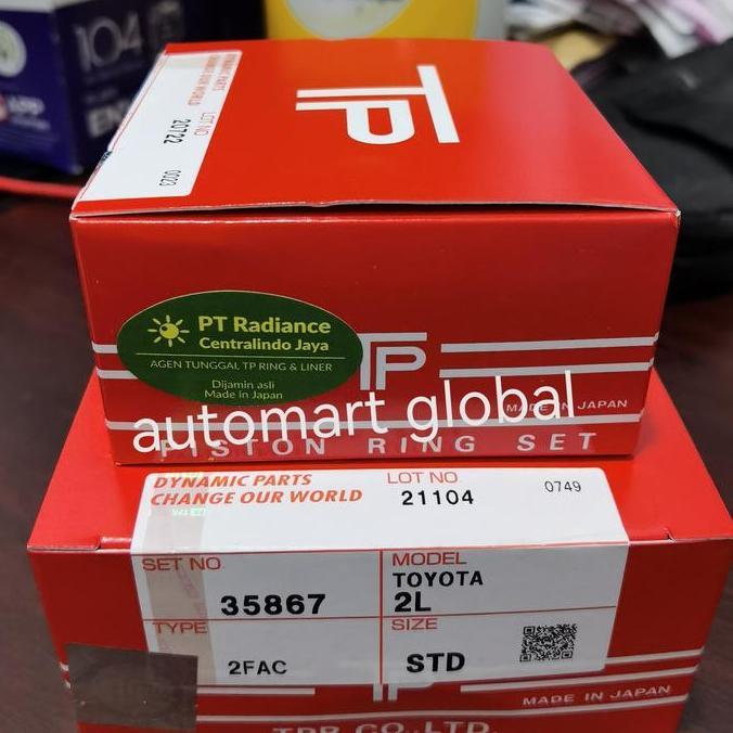 ring piston kijang diesel 2L 7k diesel TP japan