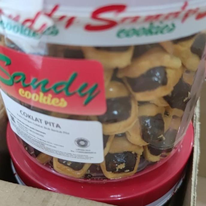 Sandy Cookies Coklat Pita Sandy mini Merah kue kering BS