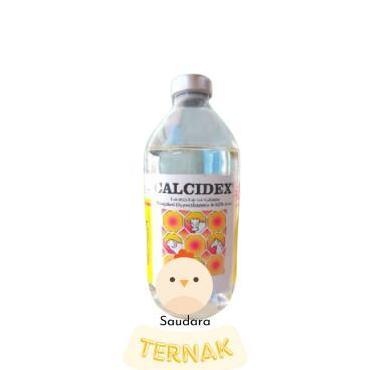 Calcidex 500 ml Injeksi Kalsium Obat Milk Fever Sapi Kuda Kambing Sanbe