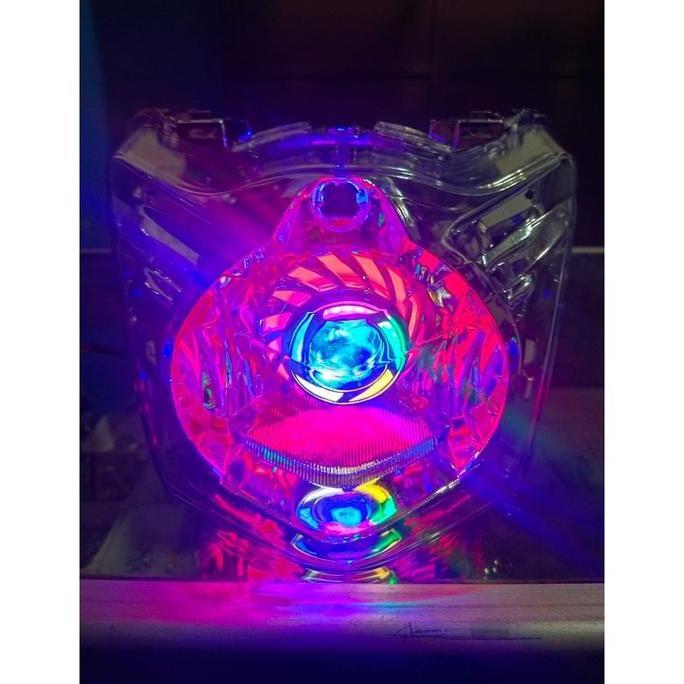 Promo lampu depan beat karbu set projie Diskon