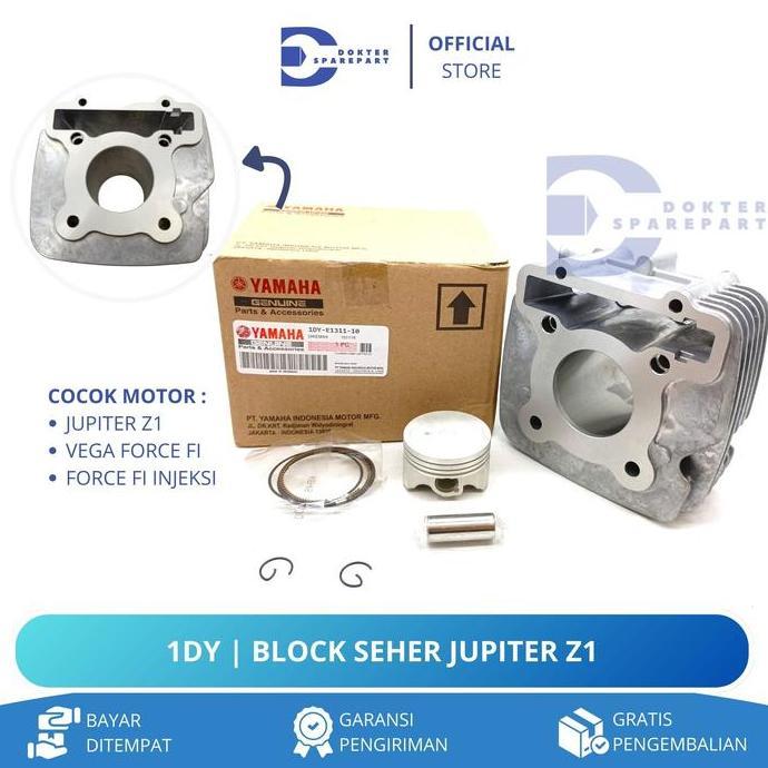 1DY BLOCK SEHER KOMPLIT + PISTON KIT JUPITER Z1 / VEGA FORCE FI / FORCE FI / BLOK / CYLINDER