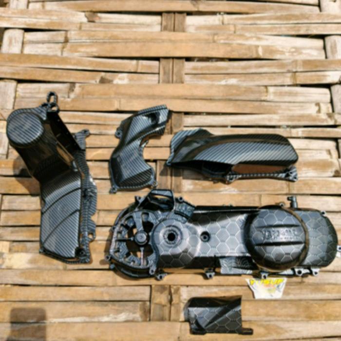 Paket Cover Tutup Filter Congan Box Cvt Mio J 115 Karbon Original Dan Terpercaya