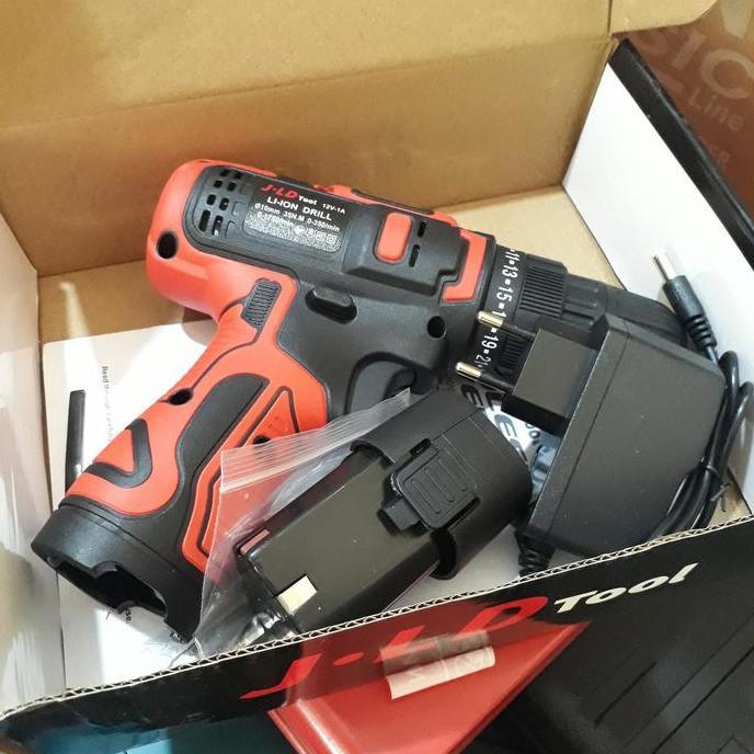Diskon Bor Cordless Jld 12V Merah