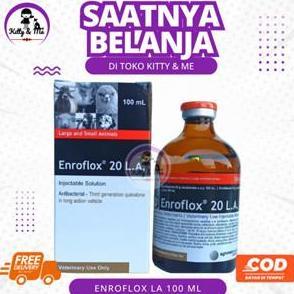 ENROFLOX 20 LA 100 ML AGROVET - Antibiotik Spektrum Luas Long Acting Hewan