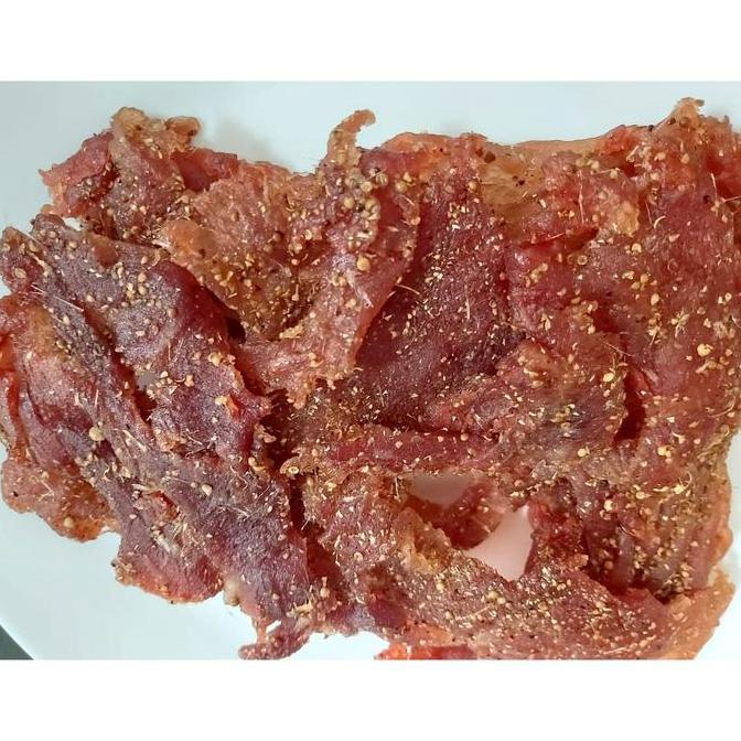 Dendeng Babi Manis Homemade Food Makanan Kering Snack Pedas Cemilan 200gr & 500gr Tanpa Pengawet Ena