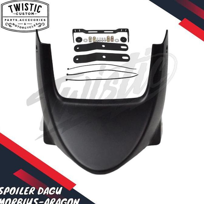 Spoiler Aragon Mudguard Depan Dagu Chin Cover Radiator Pelindung Mesin Motor Morbius 250 Qjmotor Qj 