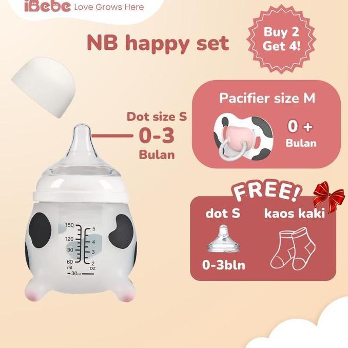 Vajargemilang6 - {buy2get4} dot S HItam empeng free MooMoo ibebe baby bundle silicon botol susu Empe