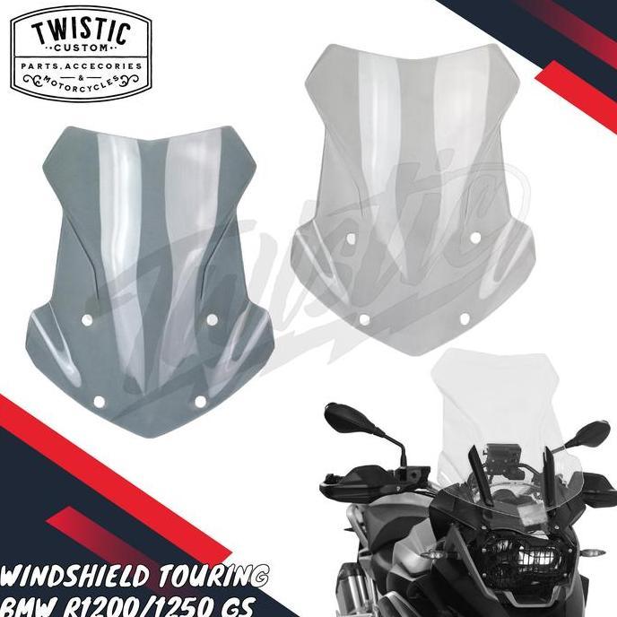 Windshield Visor Flyscreen Wind Screen Shield Touring Headlamp Lampu Depan Motor Bmw R1200 R1250 R 1