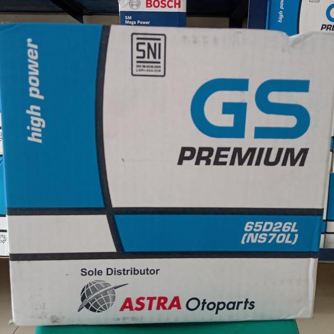 Aki mobil/ Genset/ GS Astra Premium NS70L/ GS basah NS 70L/ GS NS 70 L