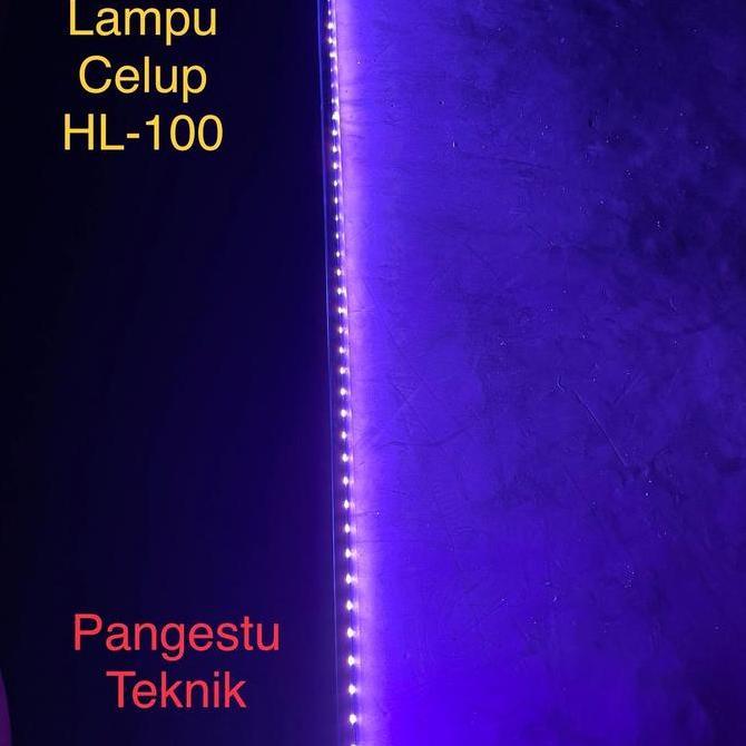 TERMURAH - [Pink] Lampu LED HAILONG 100 cm / T4 LED-HL 100 18 Watt / Lampu Celup Akuarium (ABC-AQ)