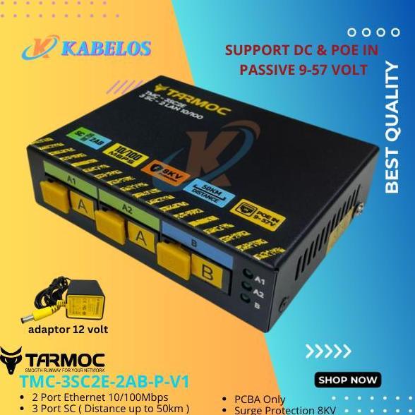 BEBAS ONGKIR - Media Converter 3 Port FO 2 Port LAN/ 3 FO 2 LAN / 3 SC 2 Rj45