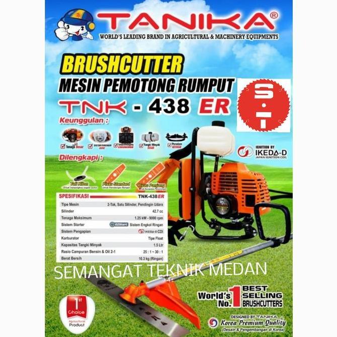 HARGA DISC - TNK438ER MESIN POTONG BABAT PANGKAS RUMPUT 2 TAK TANIKA TNK 438 ER