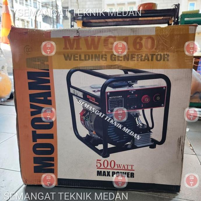 TERBARU - MWG160A MESIN LAS GENSET BENSIN GENERATOR WELDER MOTOYAMA MWG 160 A