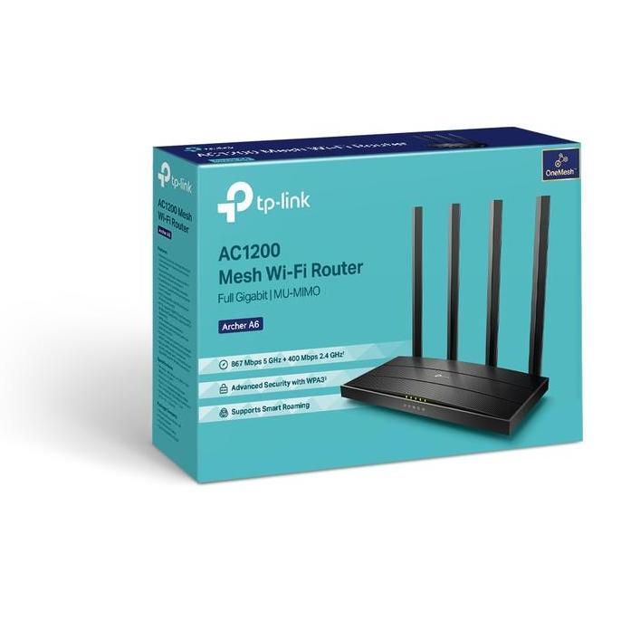 TERMURAH - TP-LINK Archer A6  AC1200 MESH WIFI ROUTER FULL GIGABIT