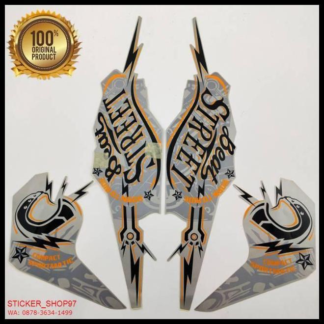 TERBARU (ORI) STRIPING HONDA BEAT STREET 2018 2019 GREY KUALITAS ORIGINAL 