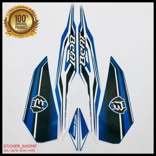 BEST DEAL (ORI) STRIPING HONDA BEAT FI ESP 2018 2019 BIRU PUTIH  ORIGINAL 