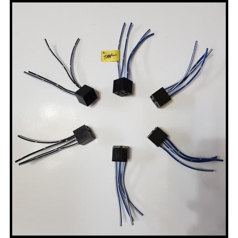 TERBARU SOCKET RELAY KAKI 4 / SOKET RELAY KAKI 4 / RELAY KAKI 4 PLUS KABEL 