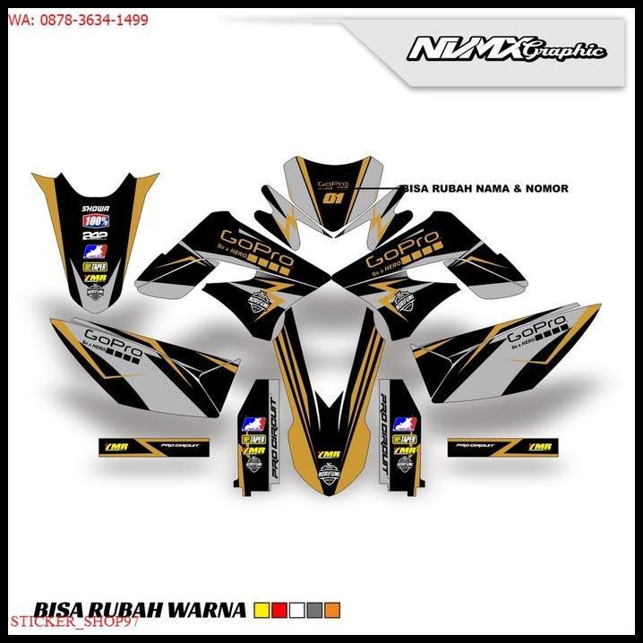 TERBARU PREMIUM DECAL KLX DTRACKERKLX OLD BEBAS DESIGN HITAM SPORTY 