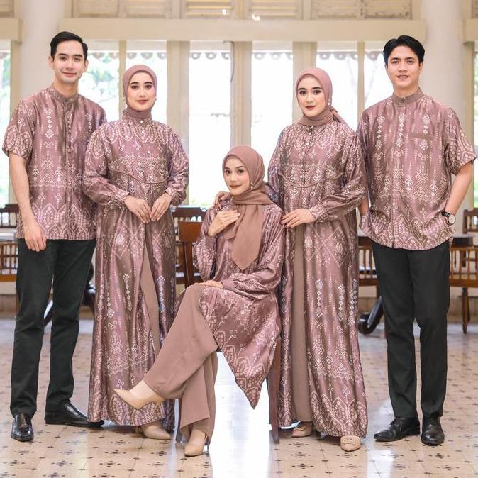 OOTD Virsya Family Set Lebaran Sarimbit 2025 Kondangan Keluarga Muslim Dress Oneset Gamis Panjang Ca