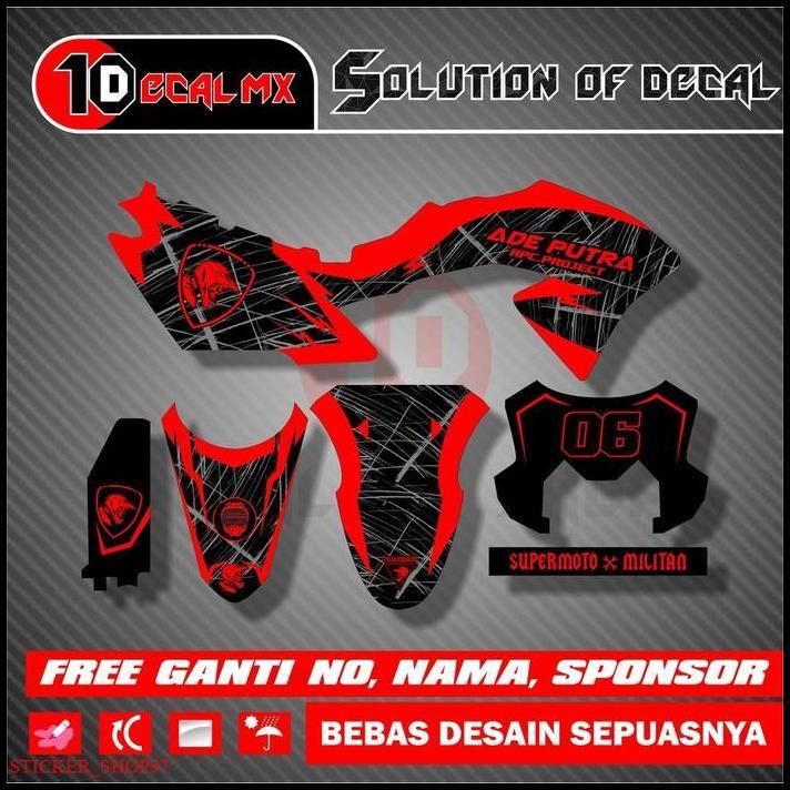BEST DEAL PREMIUM DECAL KLX BF FULL BODY MERAH !!!