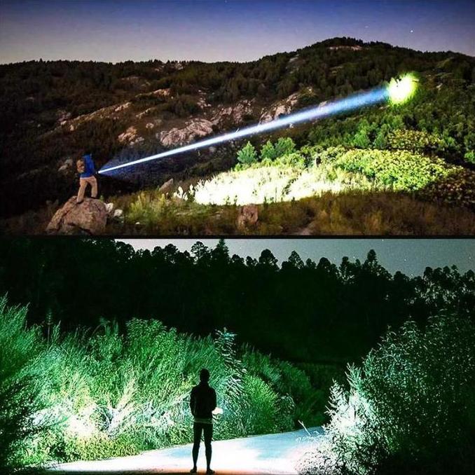 Sale Senter G-600 Super Terang Premium Led 10000Mah Type-C Zoom Waterproof Powerbank Tahan Banting O