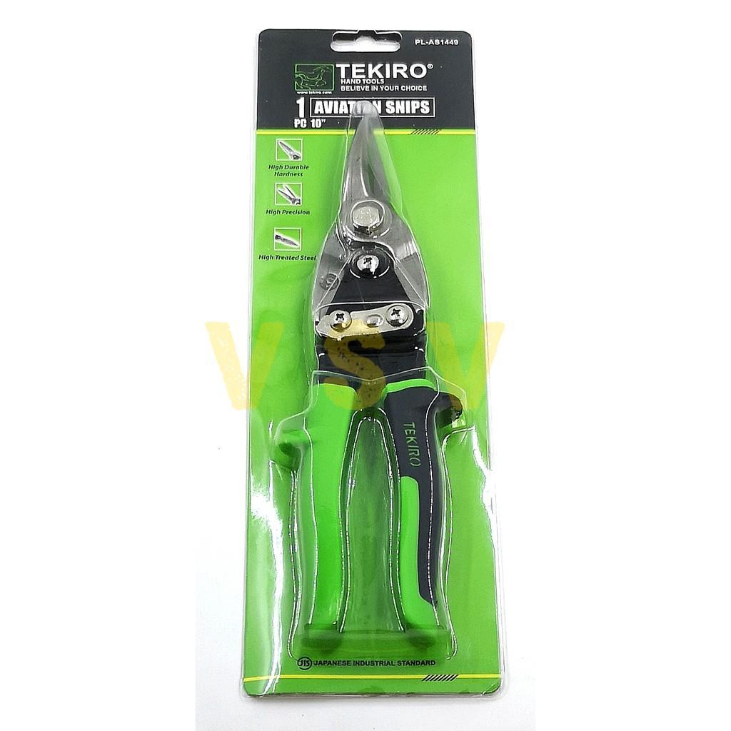 Tekiro Gunting Seng Aviation Snips 10 Inch Gunting Baja Ringan / Gunting Plat Gunting Seng Tekiro 10