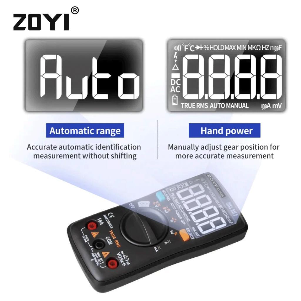 Zoyi Zt102A Upgrade Auto Multimeter Digital Avometer Multitester Ncv Original Protect