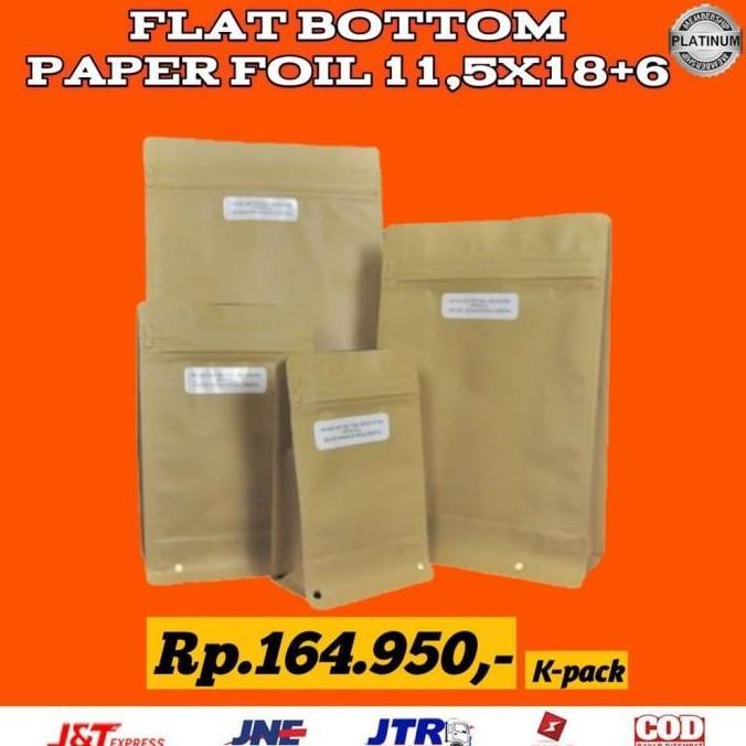 FLAT BOTTOM PAPAERFOIL 11.5 x 18 + 6 - KPACK