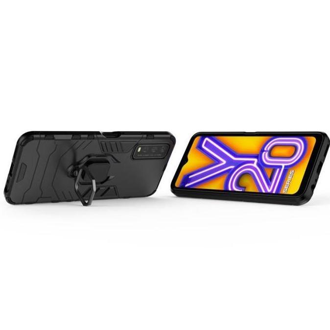 Hard Case Kickstand Magnetic I Ring Vivo Y20 / Vivo Y20S / Vivo Y12S
