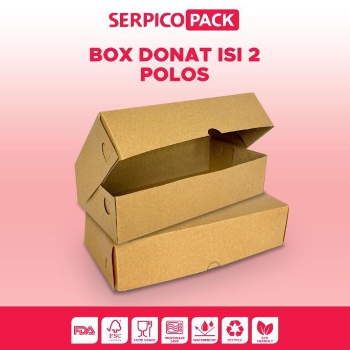 Dus Donat Isi 2 / Dus Brownies 20x10x5 / Dus Brownies Box 20x10