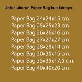 Paper Bag Kue Cake Box | 35x35x17,5 cm
