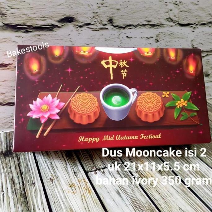Dus Mooncake/Box Mooncake/Kotak Mooncake Untuk 2 Mooncake