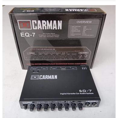Preamp Carman Eq-7 Pre Amp Parametik Parametrik Equalizer Karaoke Mobil Eq7 Parametrik Equalizer Car