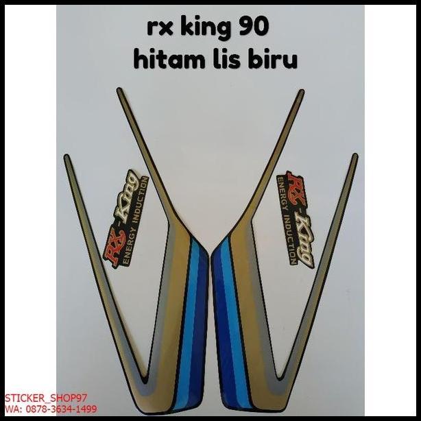 TERLARIS (ORI) STRIPING YAMAHA RX KING TAHUN 1990 HITAM BIRU KUALITAS ORIGINAL