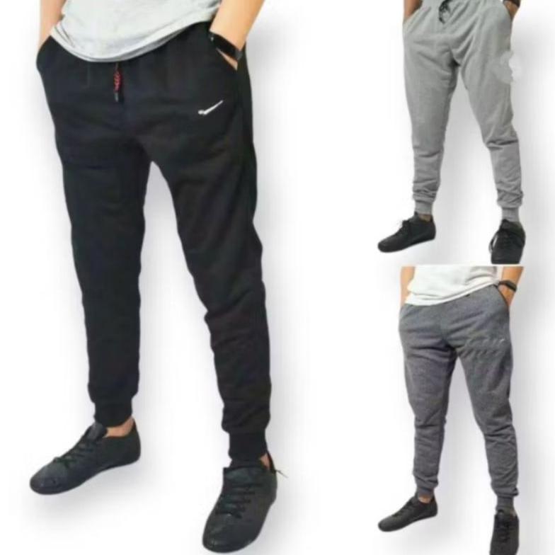 NEW (JUMBO) CELANA JOGER JUMBO WANITA CELANA PANJANG PRIA JUMBO XL- XXL- XXXL- XXXXL JOGER TRAINING 