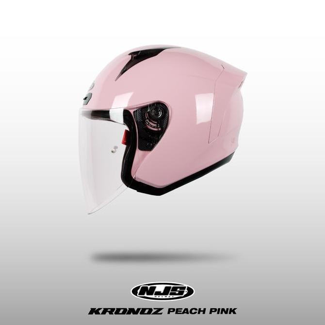 NJS KRONOZ Peach Pink - Helm Half Face | NJS | Kronoz | Kronoz Polos | Kronoz Ori | NJS ORI | Helm P