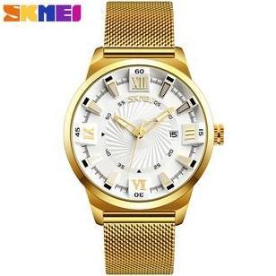Jam Tangan Pria Analog Skmei 9166 White Water Resistant 30m