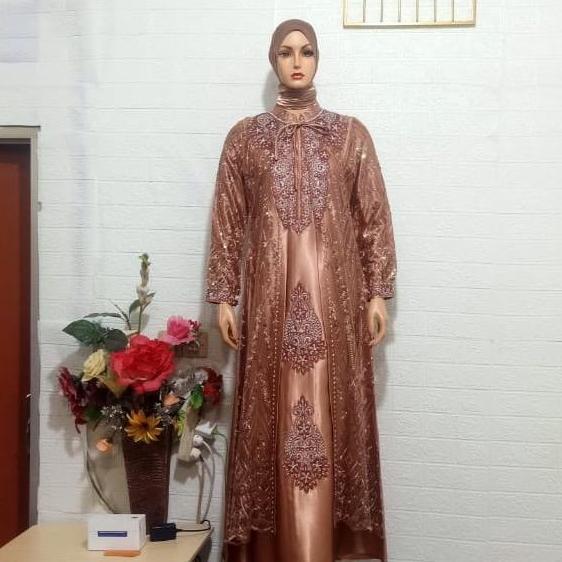 Gamis tile bordir full aldania