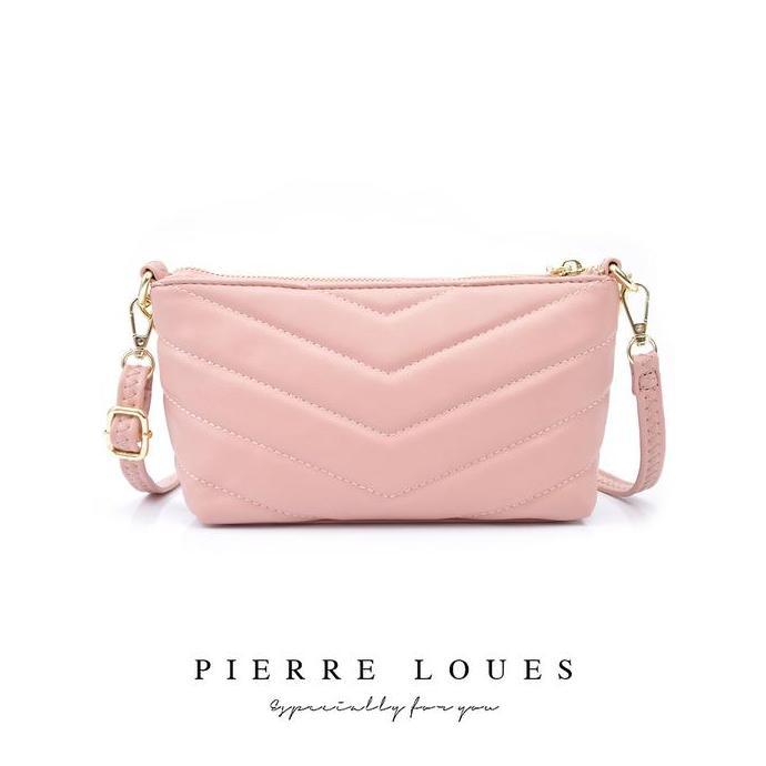 Tas Selempang Wanita Kulit PU PIERRE LOUES Coral Bag