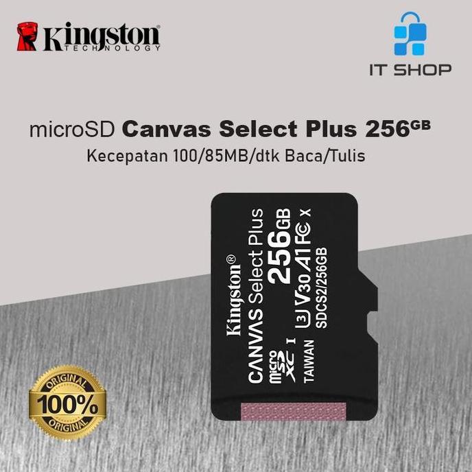 Kingston Canvas Select Plus microSD Card 256GB