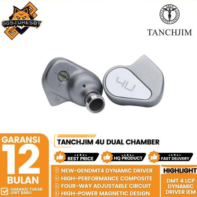 TANCHJIM 4U DUAL CHAMBER DMT 4 LCP DIAPHRAGM DYNAMIC DRIVER IN EAR EARPHONE