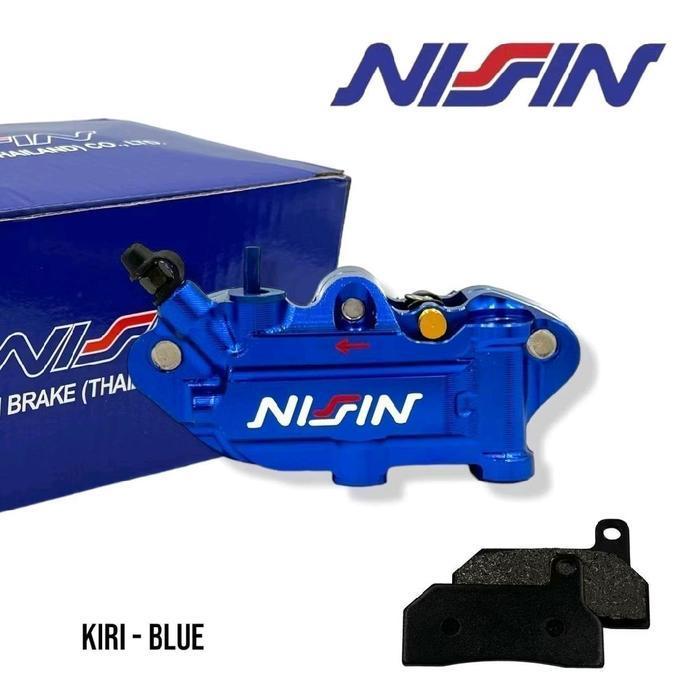 Kaliper Monoblok Kiri Dan Kanan 4 Piston Full Cnc Nissin Motorcycle Original Dan Terpercaya