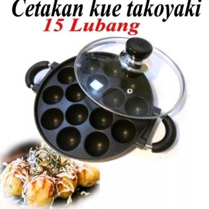 TERBARU - Cetakan kue takoyaki Teflon anti lengket/cetakan kue cubit teflon idola