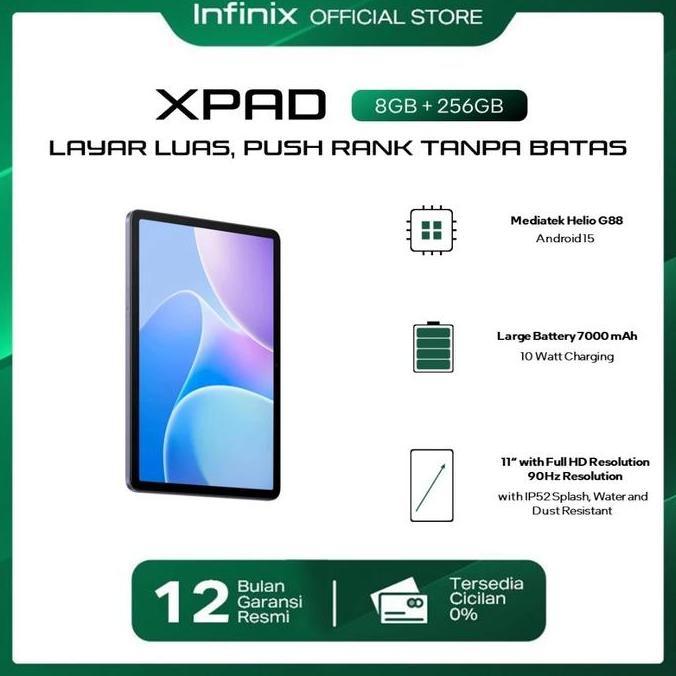 komarudak - infinix xpad 20 8/256gb 4g lte 90hz fhd+ 7000mah